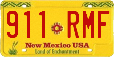 NM license plate 911RMF