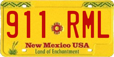 NM license plate 911RML