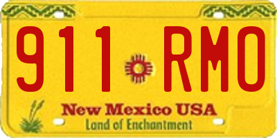 NM license plate 911RMO
