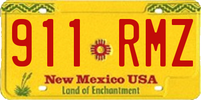 NM license plate 911RMZ