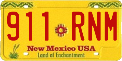 NM license plate 911RNM