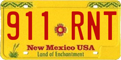 NM license plate 911RNT