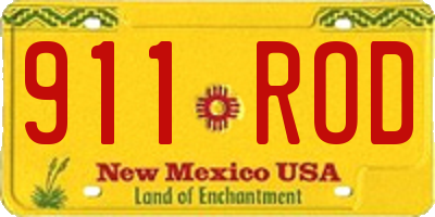 NM license plate 911ROD