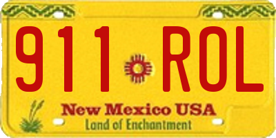 NM license plate 911ROL