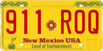 NM license plate 911ROQ
