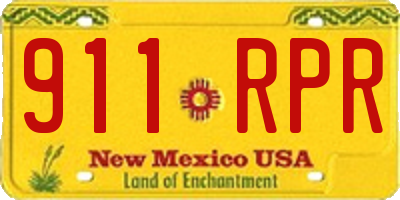 NM license plate 911RPR