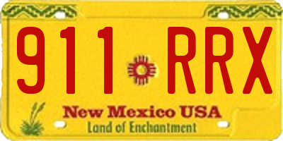 NM license plate 911RRX