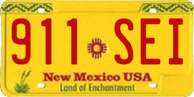 NM license plate 911SEI