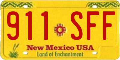 NM license plate 911SFF