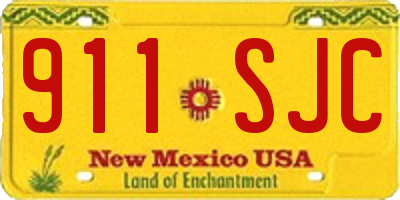 NM license plate 911SJC