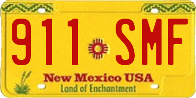 NM license plate 911SMF