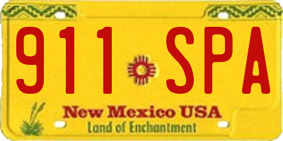 NM license plate 911SPA
