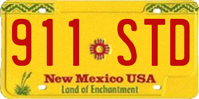 NM license plate 911STD