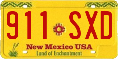 NM license plate 911SXD