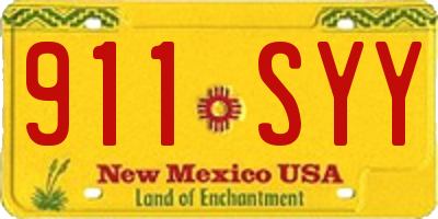 NM license plate 911SYY
