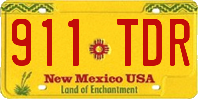 NM license plate 911TDR