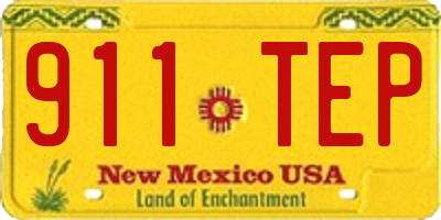 NM license plate 911TEP