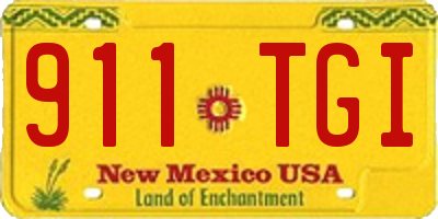 NM license plate 911TGI