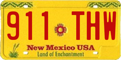 NM license plate 911THW