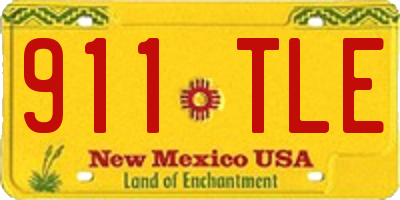 NM license plate 911TLE