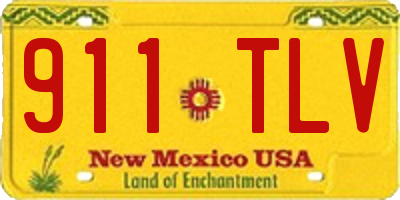 NM license plate 911TLV