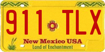 NM license plate 911TLX