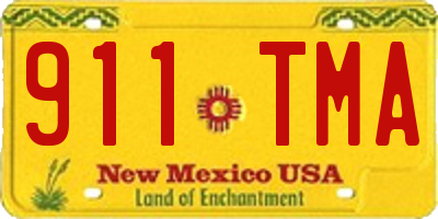 NM license plate 911TMA