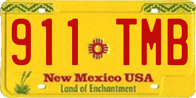 NM license plate 911TMB