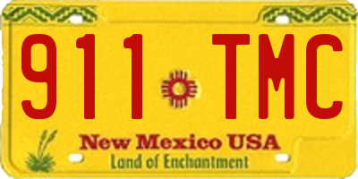 NM license plate 911TMC