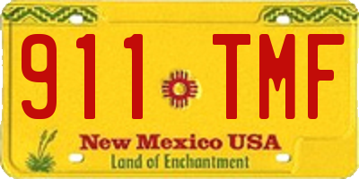 NM license plate 911TMF