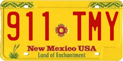 NM license plate 911TMY