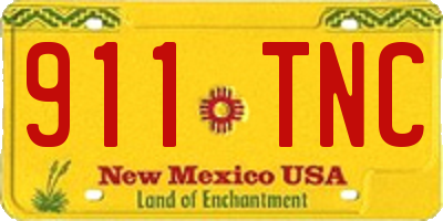 NM license plate 911TNC