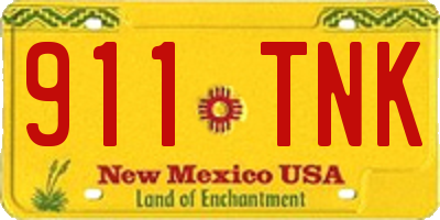 NM license plate 911TNK