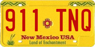 NM license plate 911TNQ