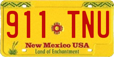 NM license plate 911TNU