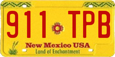 NM license plate 911TPB