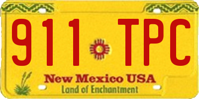 NM license plate 911TPC