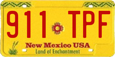 NM license plate 911TPF