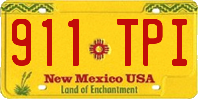 NM license plate 911TPI