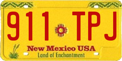 NM license plate 911TPJ
