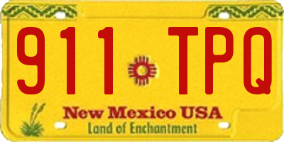 NM license plate 911TPQ