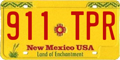 NM license plate 911TPR