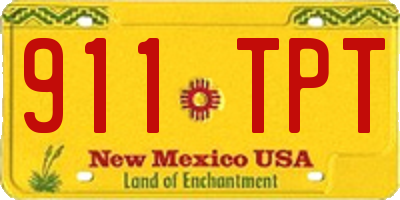 NM license plate 911TPT