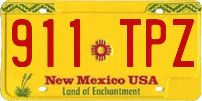 NM license plate 911TPZ
