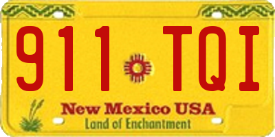 NM license plate 911TQI
