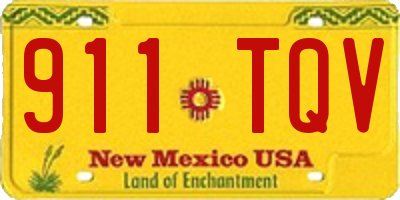 NM license plate 911TQV