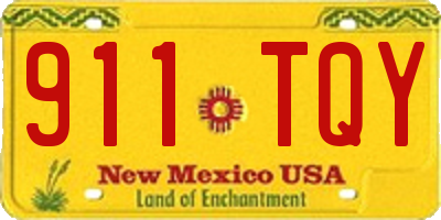 NM license plate 911TQY