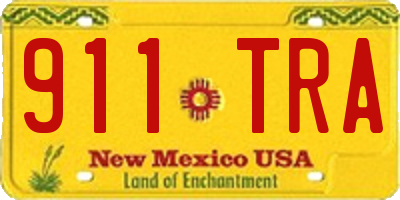 NM license plate 911TRA