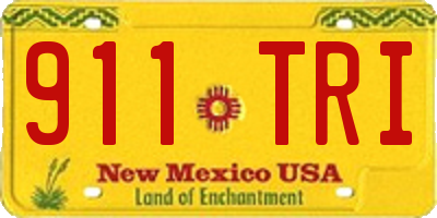 NM license plate 911TRI