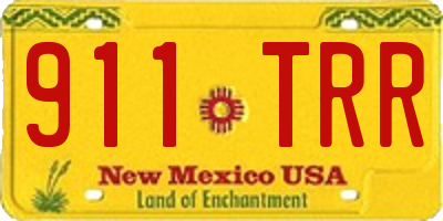 NM license plate 911TRR